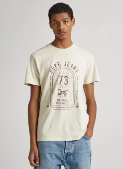 Men Pepe Jeans Logo Print T-Shirt