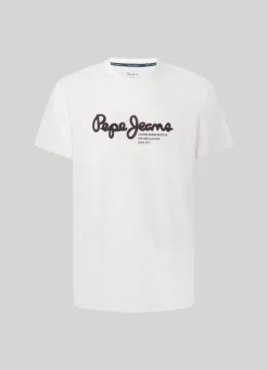 Men Pepe Jeans Logo Print T-Shirt