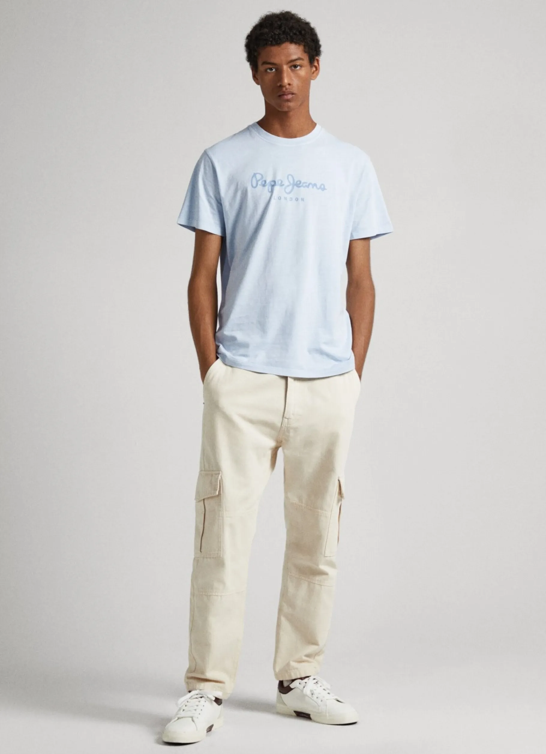 Men Pepe Jeans Logo Print T-Shirt