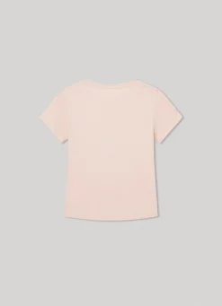 Girl Pepe Jeans Logo Print T-Shirt