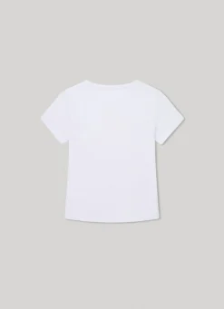 Girl Pepe Jeans Logo Print T-Shirt