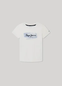 Boy Pepe Jeans Logo Print T-Shirt