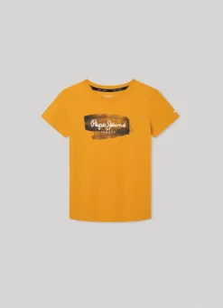 Boy Pepe Jeans Logo Print T-Shirt