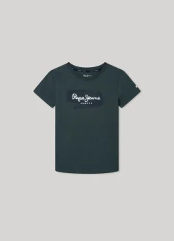 Boy Pepe Jeans Logo Print T-Shirt