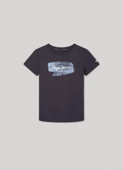 Boy Pepe Jeans Logo Print T-Shirt
