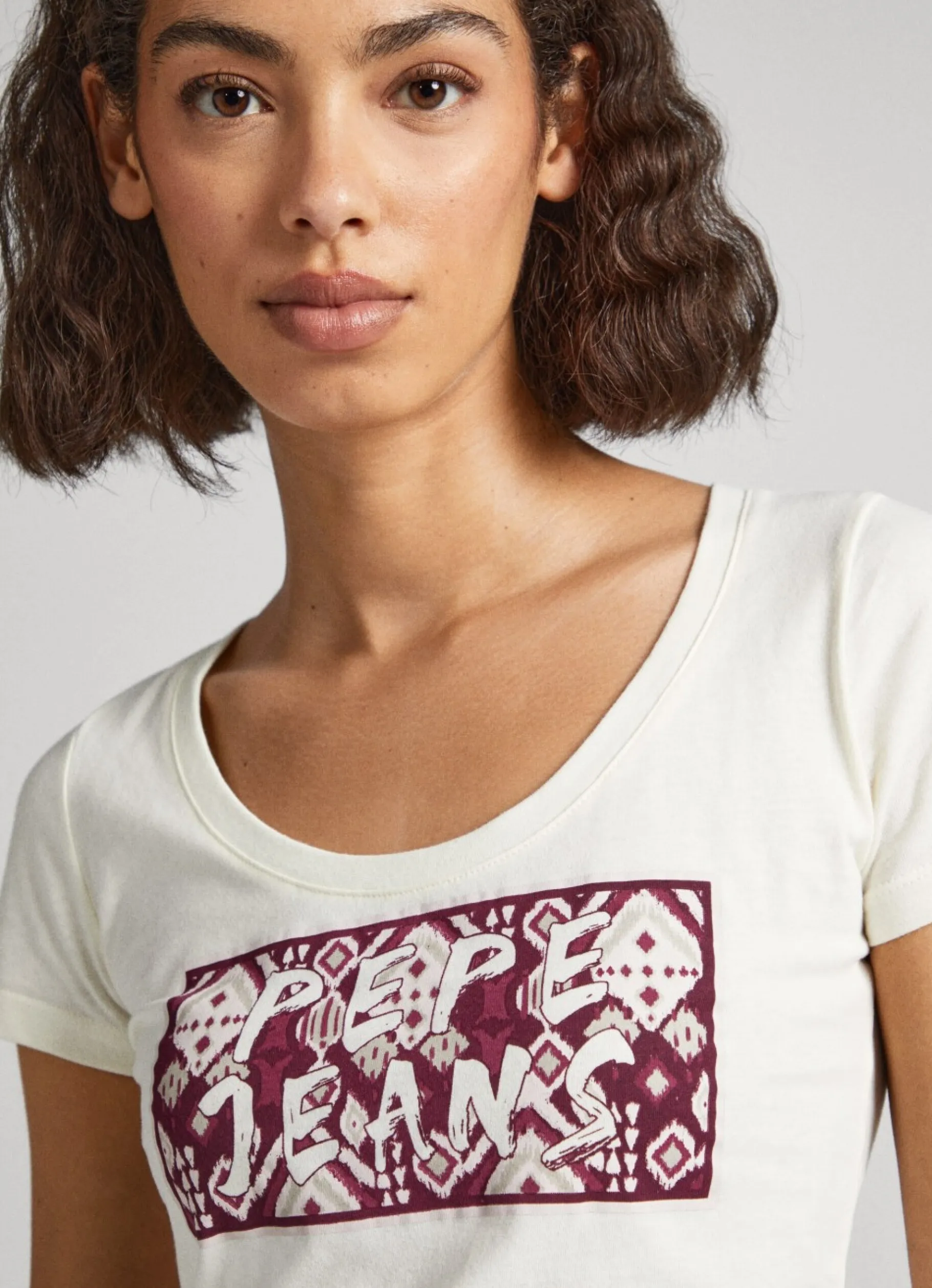 Women Pepe Jeans Logo Print T-Shirt