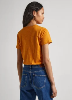 Women Pepe Jeans Logo Print T-Shirt