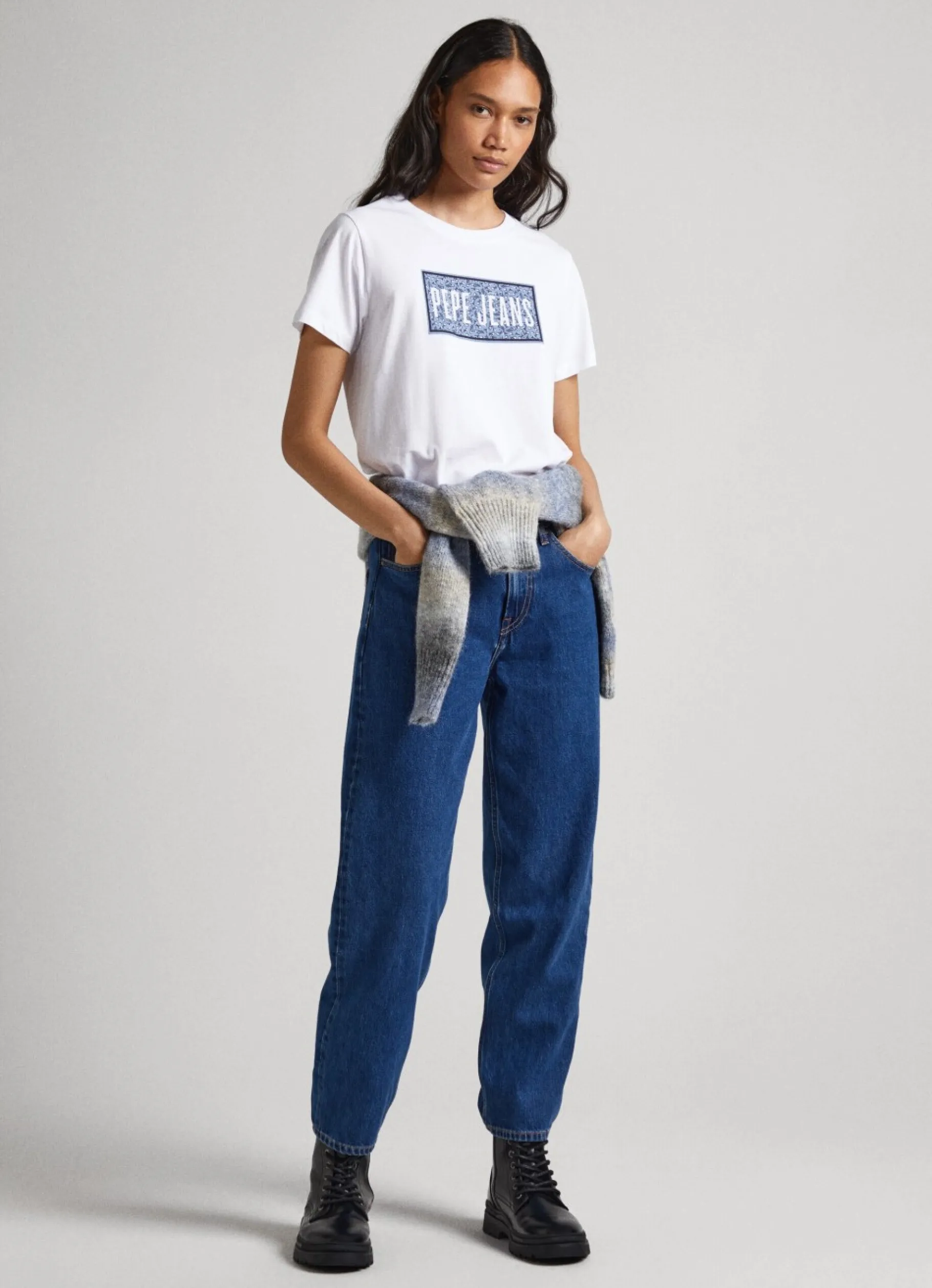 Women Pepe Jeans Logo Print T-Shirt