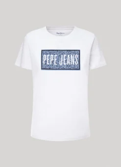 Women Pepe Jeans Logo Print T-Shirt