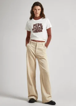 Women Pepe Jeans Logo Print T-Shirt