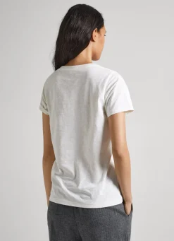 Women Pepe Jeans Logo Print T-Shirt