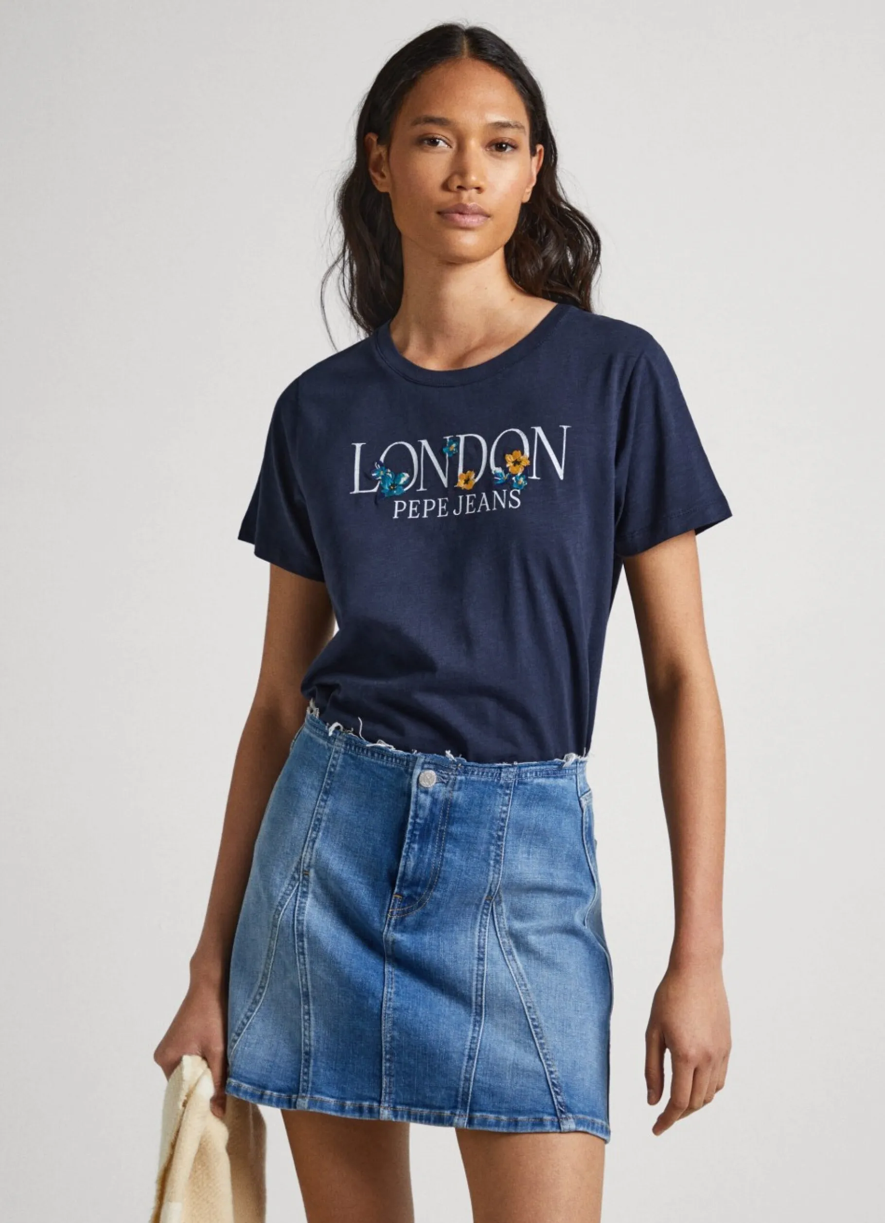 Women Pepe Jeans Logo Print T-Shirt
