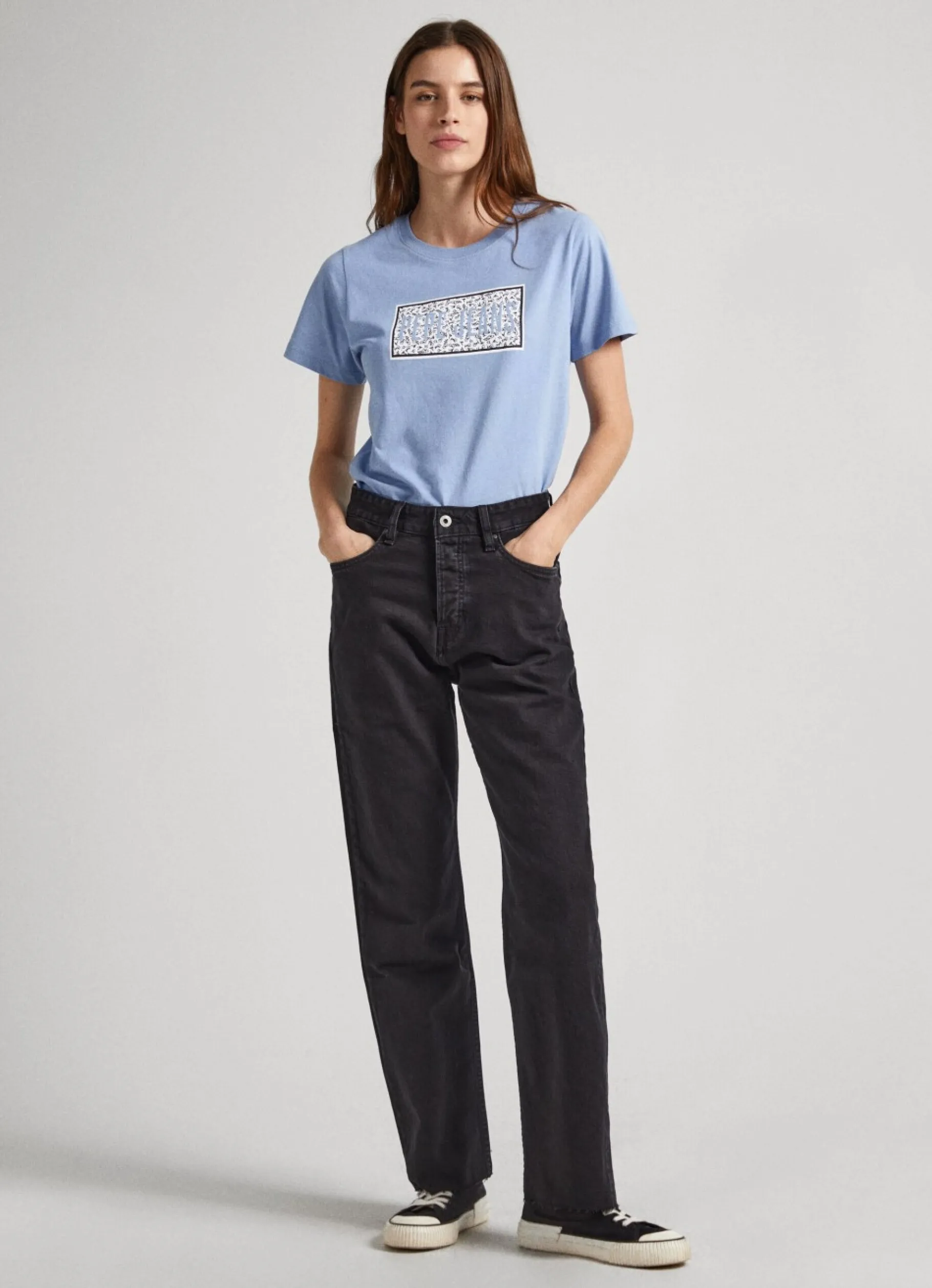Women Pepe Jeans Logo Print T-Shirt