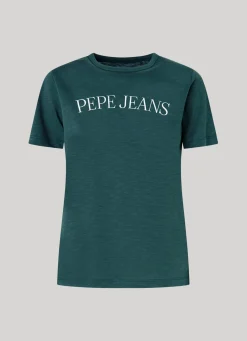Women Pepe Jeans Logo Print T-Shirt