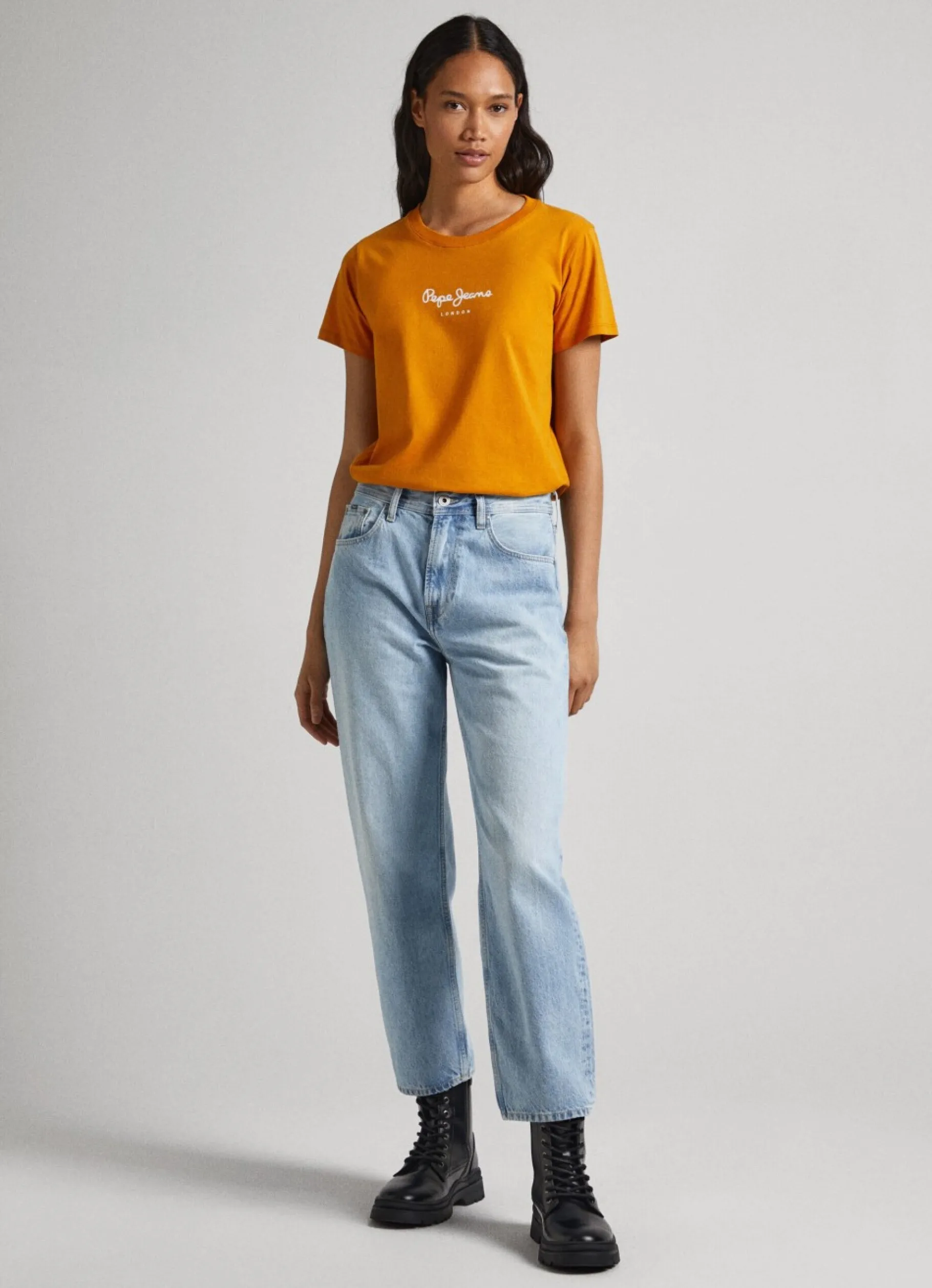 Women Pepe Jeans Logo Print T-Shirt