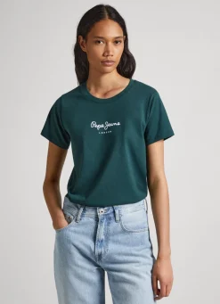Women Pepe Jeans Logo Print T-Shirt