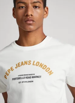 Men Pepe Jeans Logo Printed T-Shirt