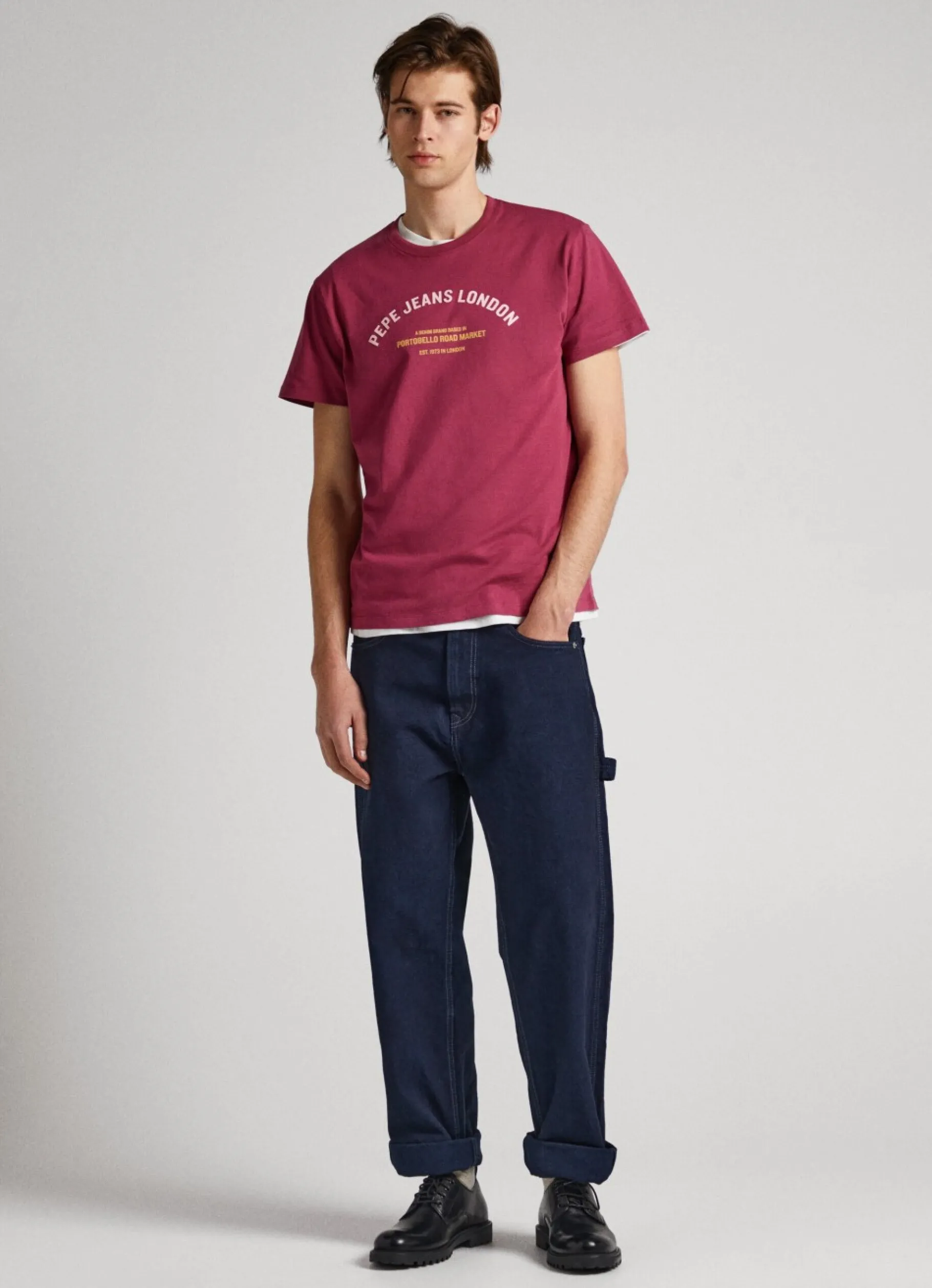 Men Pepe Jeans Logo Printed T-Shirt