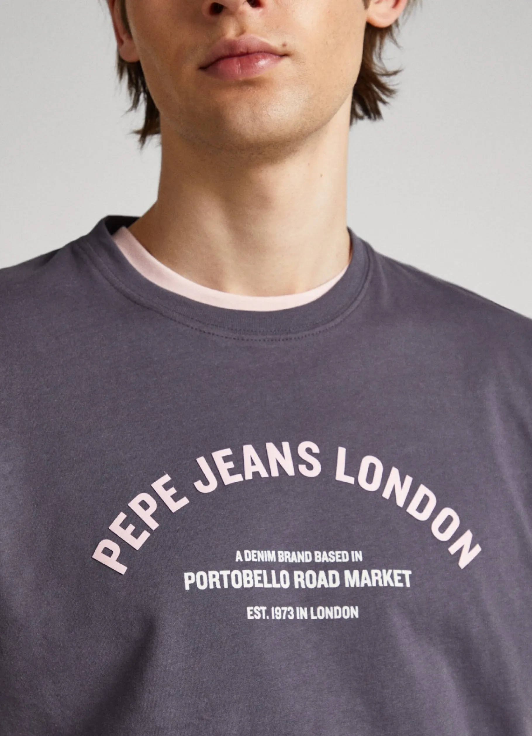 Men Pepe Jeans Logo Printed T-Shirt