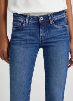 Women Pepe Jeans Lola Skinny Fit Mid-Rise Jeans