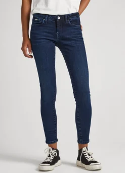 Women Pepe Jeans Lola Skinny Fit Mid-Rise Jeans