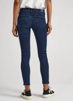 Women Pepe Jeans Lola Skinny Fit Mid-Rise Jeans