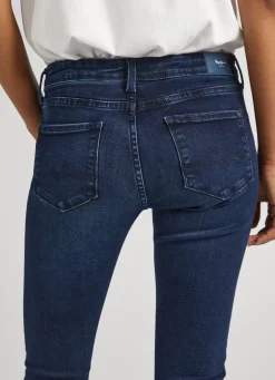 Women Pepe Jeans Lola Skinny Fit Mid-Rise Jeans