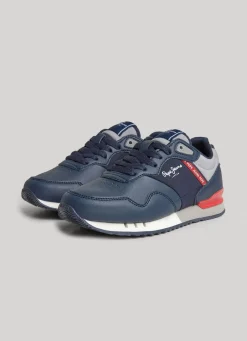 Boy Pepe Jeans London Bright Running Shoes