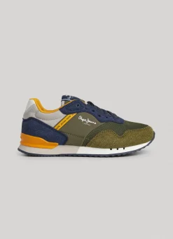 Boy Pepe Jeans London Forest Running Shoes