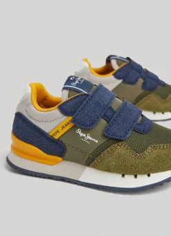 Boy Pepe Jeans London Forest Running Shoes