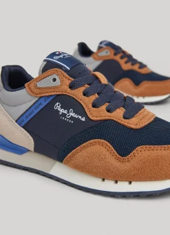 Boy Pepe Jeans London Forest Running Shoes