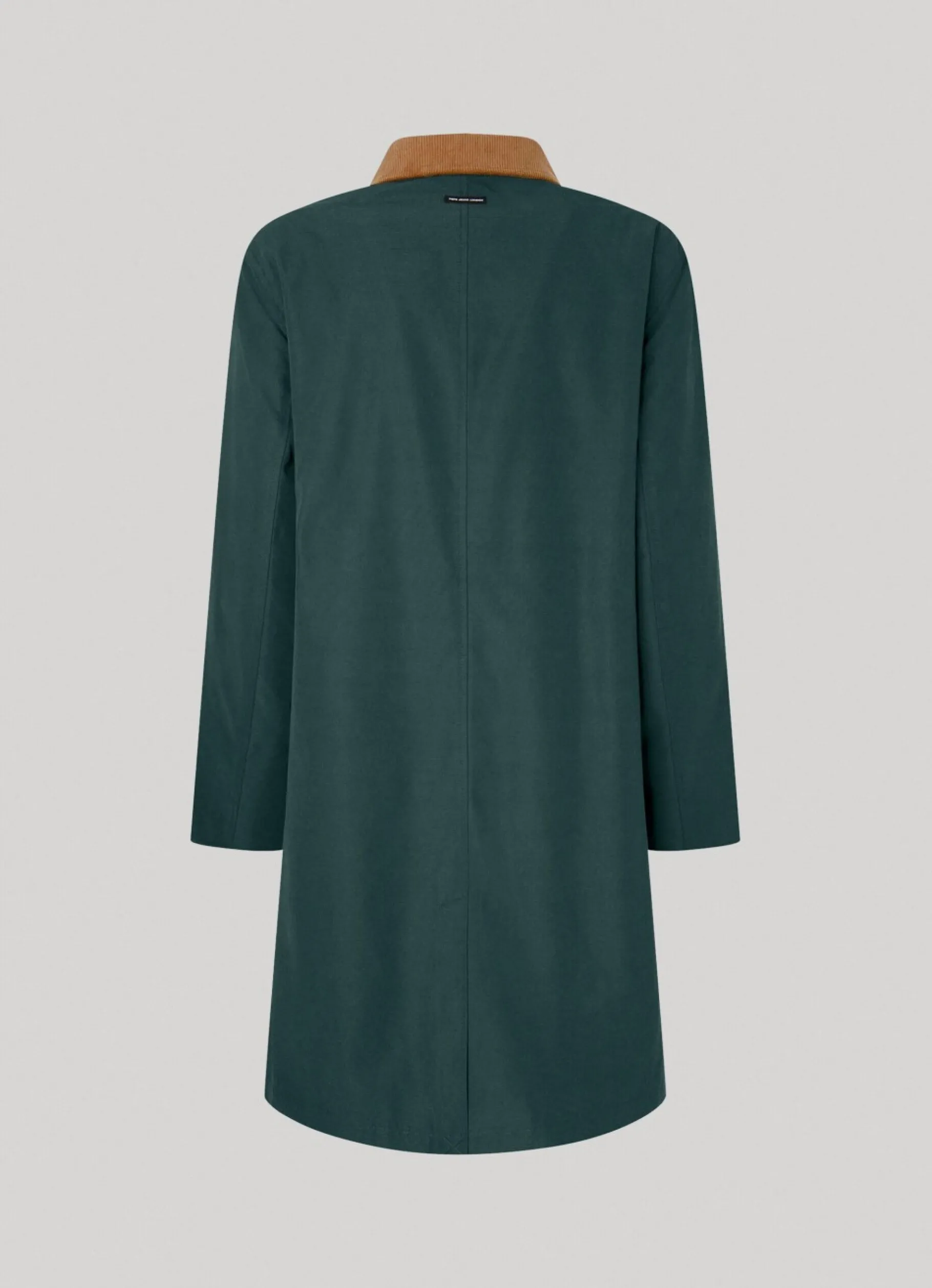 Women Pepe Jeans Long Jacket With Corduroy Collar