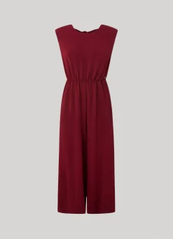 Women Pepe Jeans Long Jumpsuit In Crepe Fabric