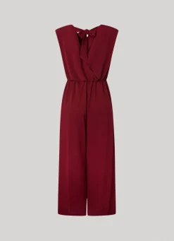 Women Pepe Jeans Long Jumpsuit In Crepe Fabric