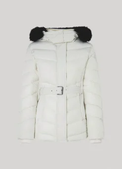 Women Pepe Jeans Long Quilted Puffer Jacket