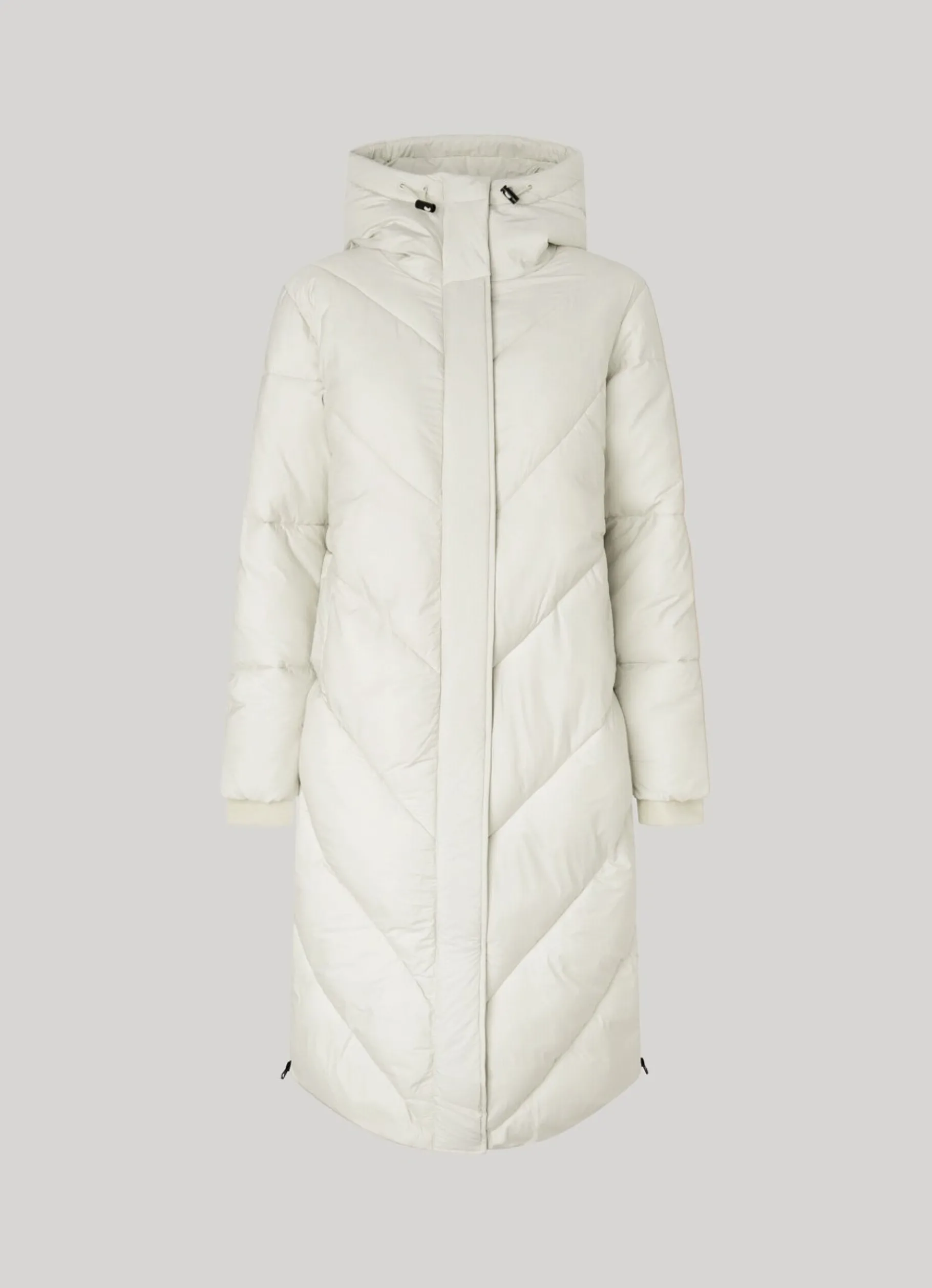 Women Pepe Jeans Long Quilted Puffer Jacket