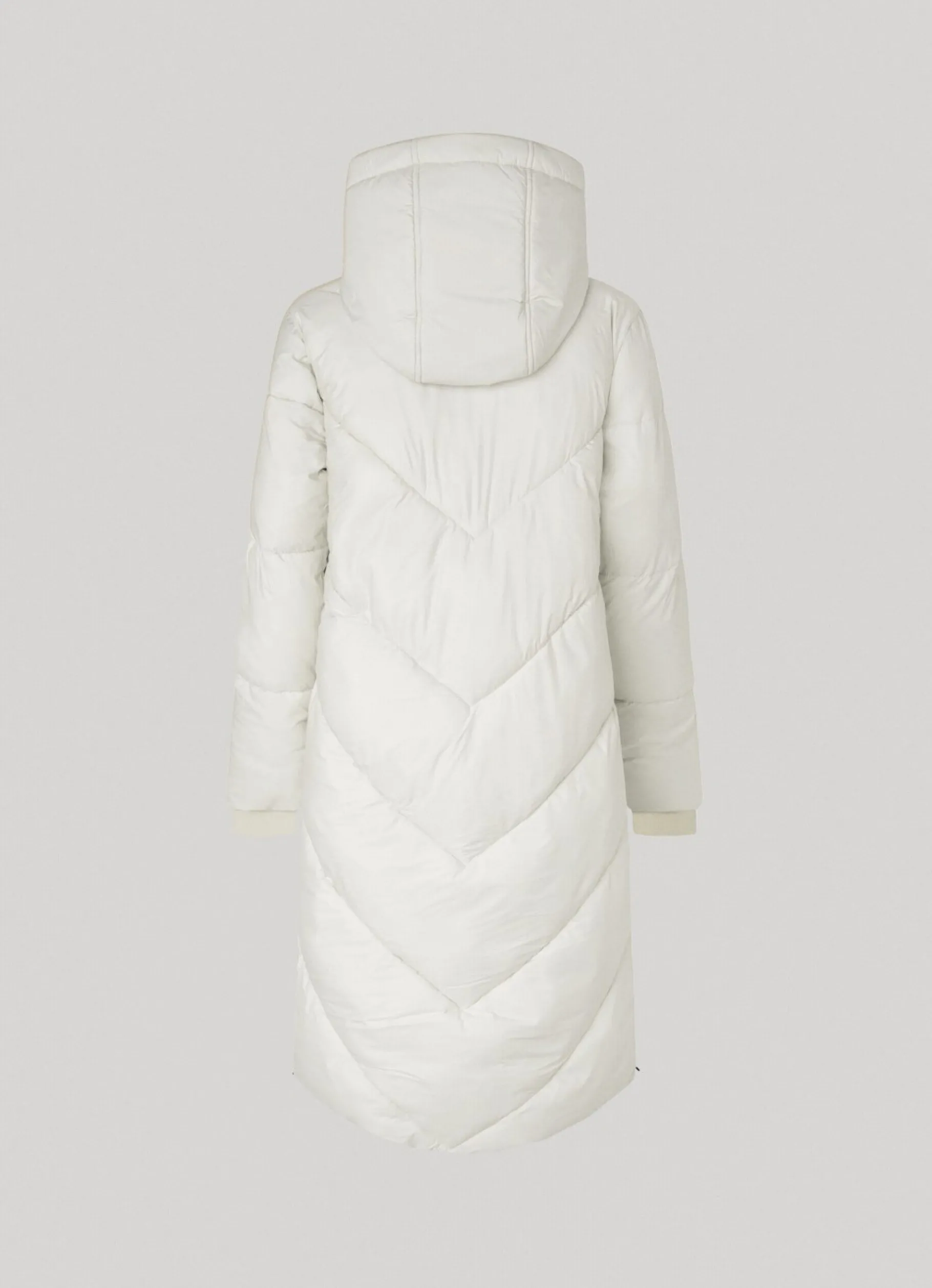 Women Pepe Jeans Long Quilted Puffer Jacket