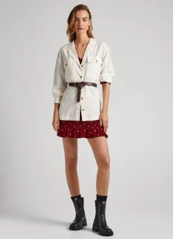 Women Pepe Jeans Long Relaxed Fit Overshirt