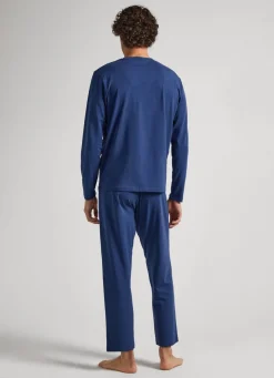 Men Pepe Jeans Long Sleeve Cotton Jersey Shirt