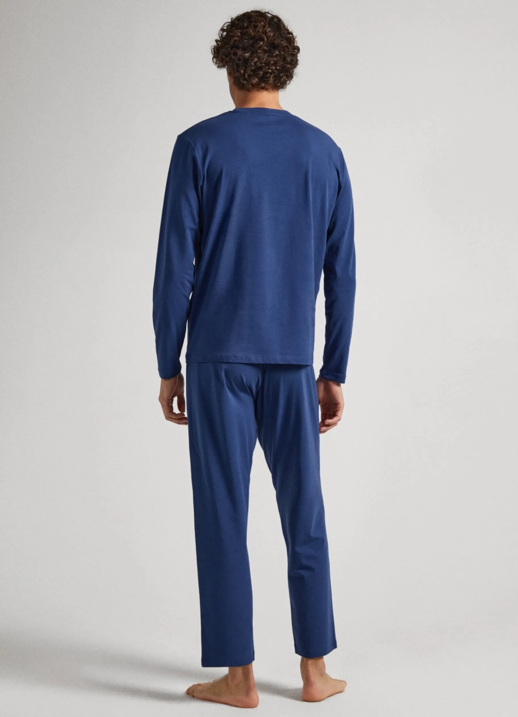 Men Pepe Jeans Long Sleeve Cotton Jersey Shirt