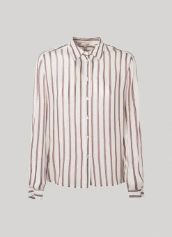 Women Pepe Jeans Long Sleeve Striped Shirt