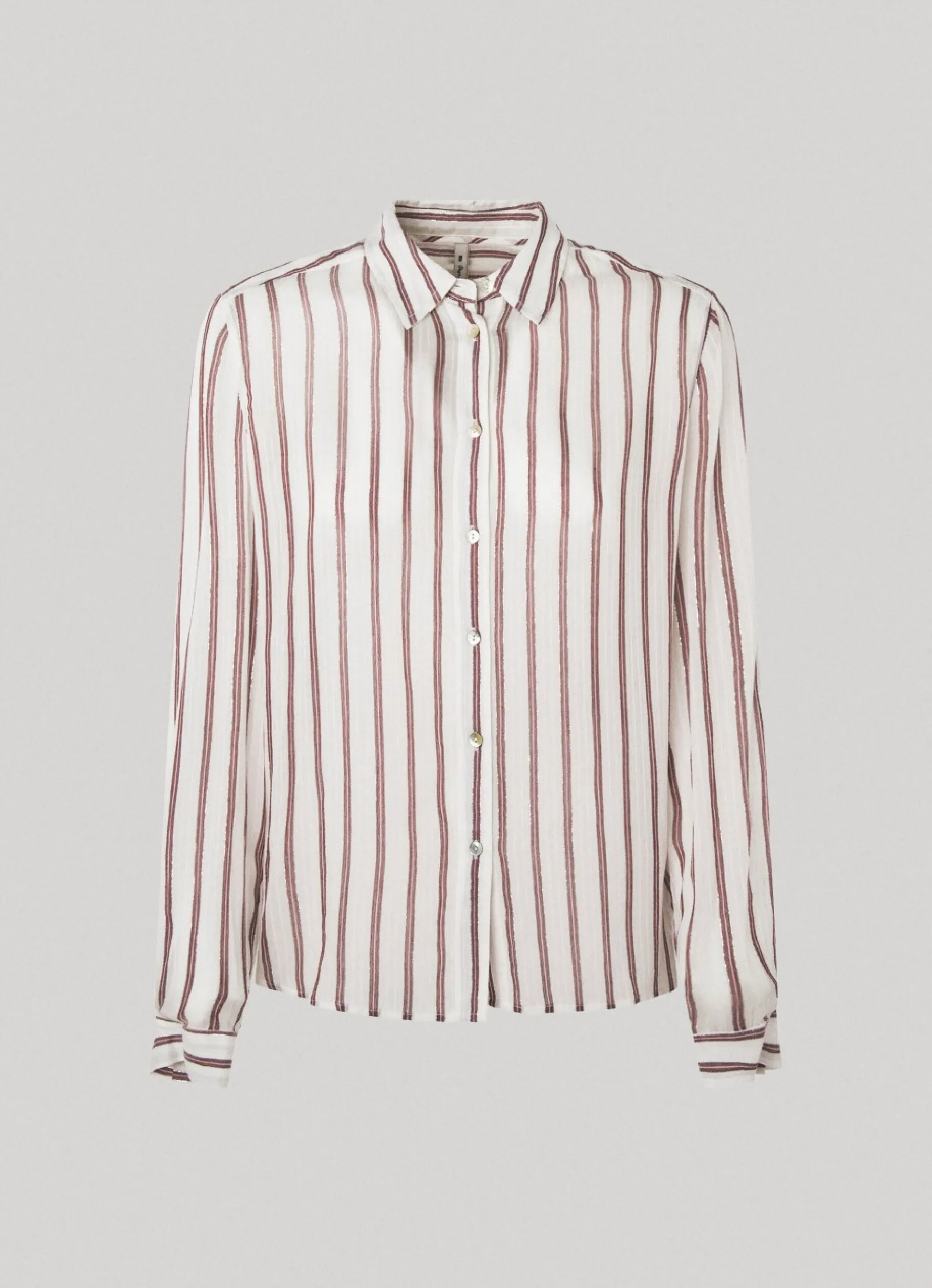 Women Pepe Jeans Long Sleeve Striped Shirt