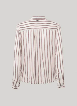 Women Pepe Jeans Long Sleeve Striped Shirt