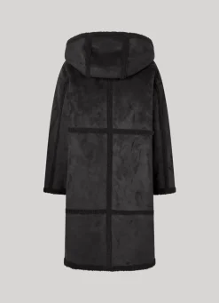 Women Pepe Jeans Long Suedette Jacket