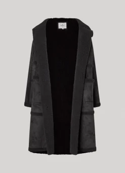 Women Pepe Jeans Long Suedette Jacket