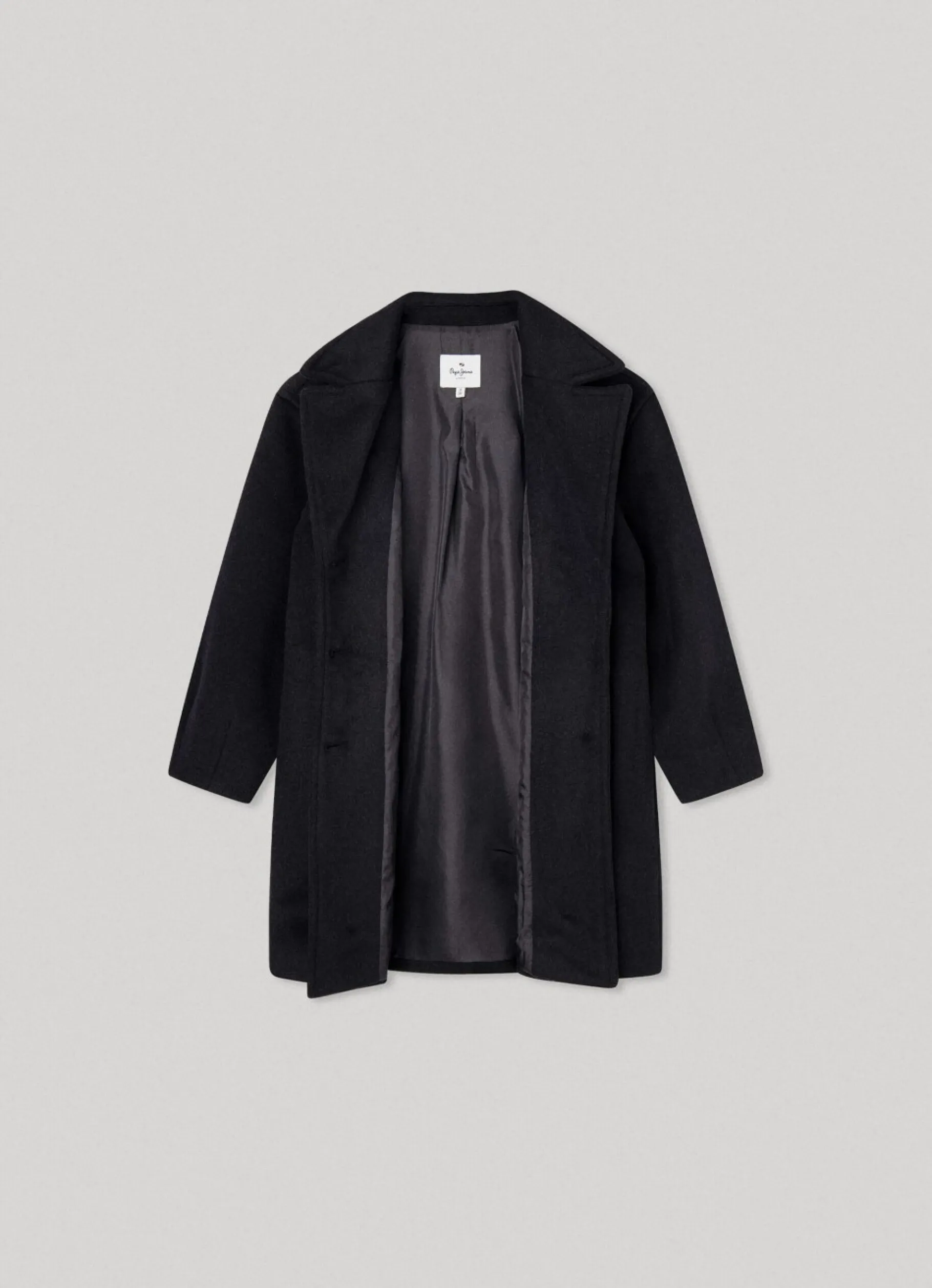 Girl Pepe Jeans Long Wool Coat