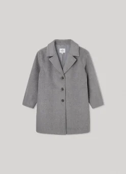 Girl Pepe Jeans Long Wool Coat
