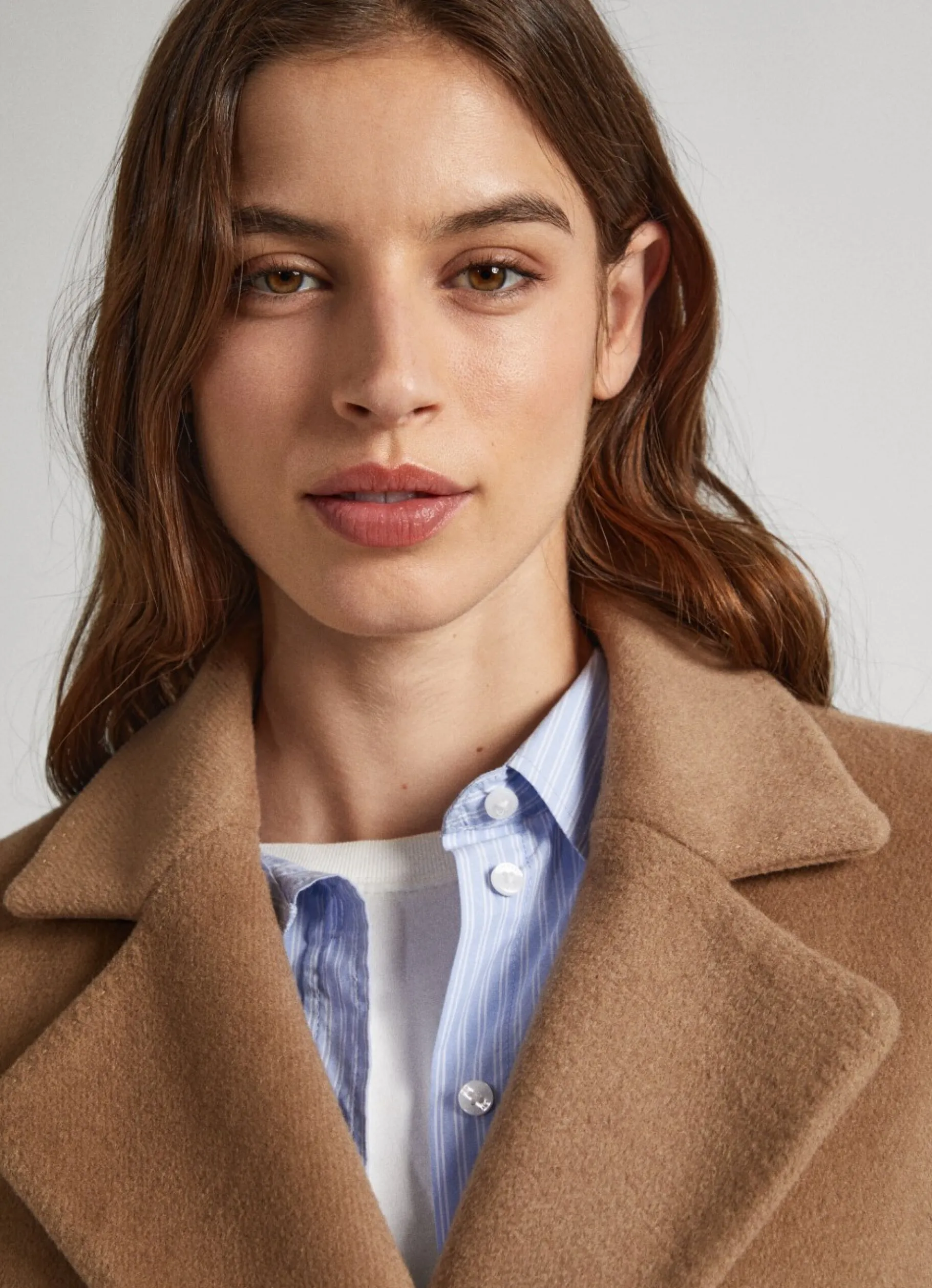 Women Pepe Jeans Long Wool Coat