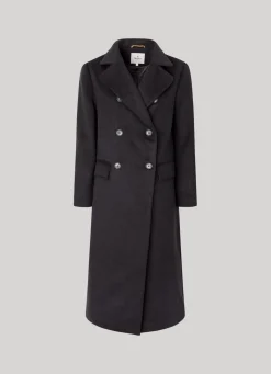Women Pepe Jeans Long Wool Coat