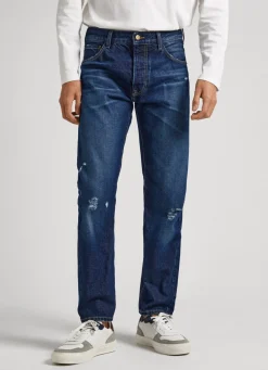 Men Pepe Jeans Long-Sleeve Logo Print T-Shirt